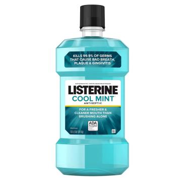 Imagem de Enxaguante bucal Listerine Cool Mint Antisséptico 1L para mau hálito