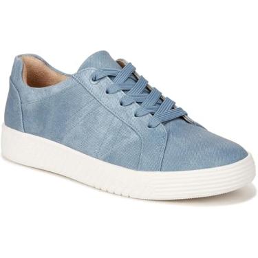Imagem de SOUL Naturalizer Tênis feminino Neela confortável fashion casual com cadarço, Tecido azul médio, 9