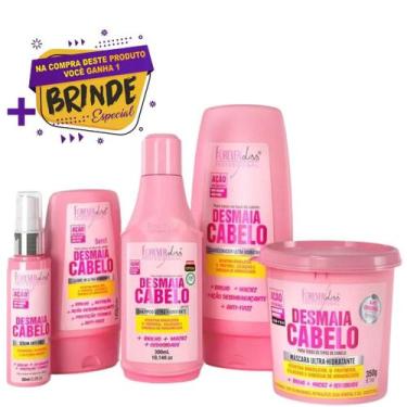Imagem de Kit Forever Liss Desmaia Cabelo Completo Máscara 350g Original!