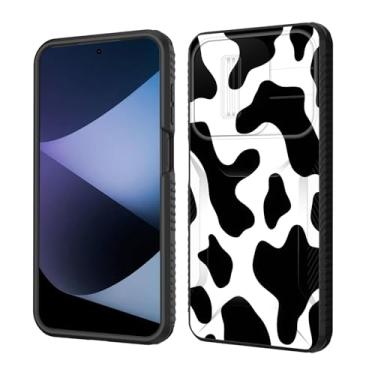 Imagem de wiaekosef Capa para Moto G Stylus 5G 2025, capa de lente de câmera deslizante embutida, proteção resistente à prova de choque, capa de camada dupla para Motorola Moto G Stylus 5G 2025, estampa de vaca