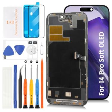 Imagem de Olivechard Tela LCD OLED 14 Pro [Promoção 120Hz + Cabo Sensor] Substituição de Tela para iPhone 14 Pro 15.5 cm 3D Touch LCD Touch Digitalizador Assembléia A2890 A2650 A2889 A2892 com Ferramentas de