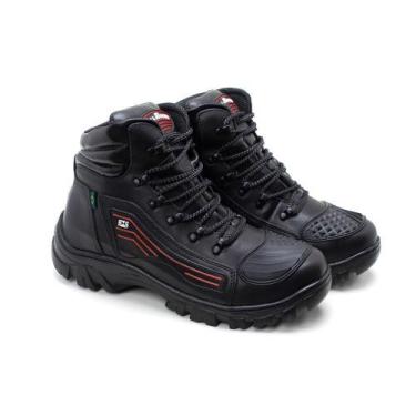 Imagem de Bota Coturno Motociclista Couro Masculino Conforto Dia a Dia - Bell Bo