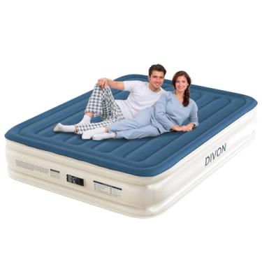 Imagem de DIVON Colchão De Ar Queen Com Bomba Embutida, Colchão Inflável De 15'' De Altura, Colchão Inflável Rápido Em 3 Minutos, Colchão De Ar Atualizado Para Casa, Convidados E Acampamento, 660 Libras