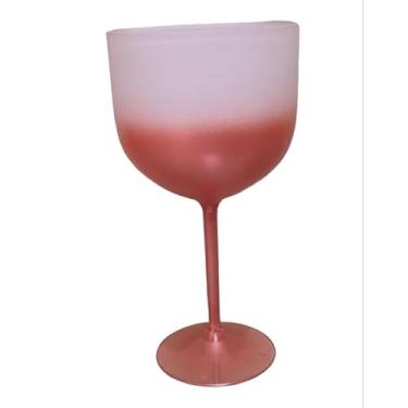 Imagem de 10 Taças Gin Acrílico 450ml/580ml Jogo De Copos(Degradê Rosê gold 580ml)