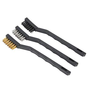 Imagem de Kit de Limpeza de Bico de Impressora 3D, Escovas de Latão para Limpar a Escova de Cerdas de Metal para Limpar 3 Pcs de Limpeza Escova de Impressora 3D de Limpeza de Bronze Pincel de Nylon para Bico