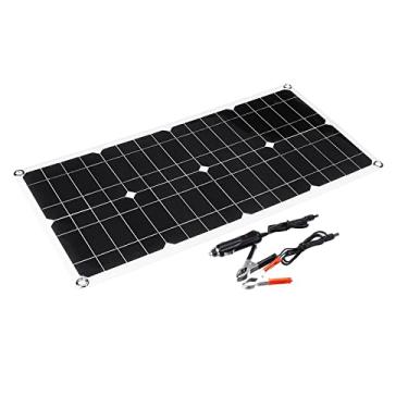 Imagem de LiuSj JUnSt Painel solar 600W/300W à prova d'água portátil duplo 12/5V DC USB carregamento rápido carregamento de emergência carregador de bateria externo para carro RV, 600w