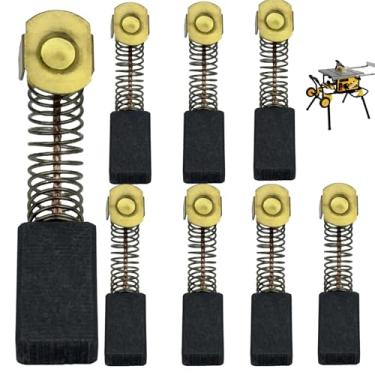 Imagem de Pacote com 8 escovas de carvão para motor elétrico de substituição 5140033-19 compatíveis com serra de mesa Dewalt DW745 DWE7480 DWE7490X DWE7491RS DWE7499GD.
