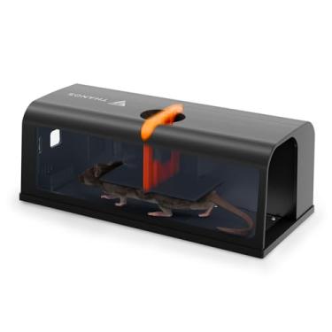 Imagem de X-PEST Armadilhas elétricas para mouse internas para casa, antifuga, sem toque, sem visualização eficaz, armadilha elétrica para ratos, MK08S, preta