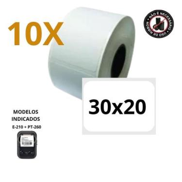 Imagem de Etiqueta 30x20 P/ Mini Impressora  E210  Pt260 - 10 Rolos - TITANNET