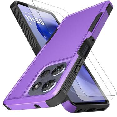 Imagem de Para Moto G Power 5G 2025 [proteção contra quedas de grau militar] [antiderrapante] [2 peças de protetor de tela TPE HD] Capa resistente à prova de choque para Motorola Moto G Power 5G 2025 6,8