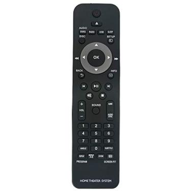 Imagem de Novo controle remoto substituído adequado para sistema de home theater Philips HTS2500/12 HTD3200 HTS2200 HTS2500 HTS2511 HTS3019 HTS3019/12 HTS3020 HTS3020/12 HTS3201 HTS3222 01/12 HTS3269 HTS3269/12