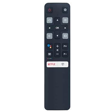 Imagem de Controle remoto de substituição de voz RC802V adequado para TCL Smart TV 40S6510FS 43S6800FS 50P8 49S6800FS 40A323 55EP680 40S6800 49S6800 65P8 65P8S 32S6555 00 43 S6500 32S6500S 49S6500 32S6800S