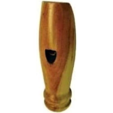 Imagem de Pio artesanal de madeira chama e atrai pássaros - Ave Macuco