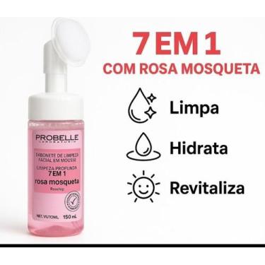 Imagem de Mousse de Limpeza Facial ROSA MOSQUETA 150ml - Probelle