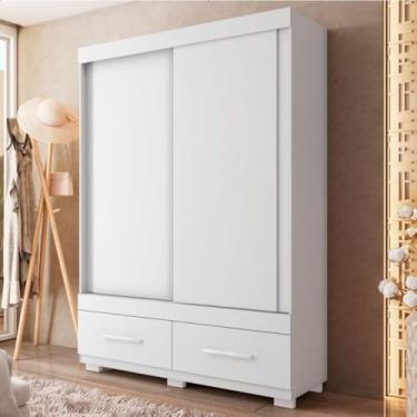 Imagem de Guarda Roupa Mongi 2 Portas 2 Gavetas Branco Caemmun