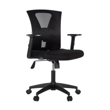 Imagem de Cadeira de Escritório Diretor, Tela Mesh, BlumeOffice BLM0283, Regulagem Lombar, Mecanismo Relax, Suporta 110kg, Preto