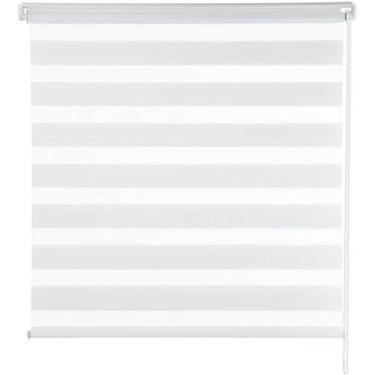 Imagem de Persiana Cortina Para Janela Tecido Zebra Branca 160x160 Evolux, Branc