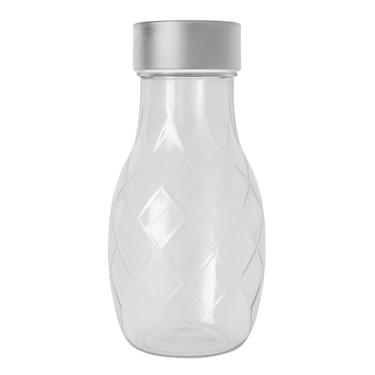 Imagem de Garrafa Geladeira De Água Plástica Jarra De Suco Água 1,4L Tampa Automática Com Efeito Cascata (Branco)