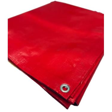 Imagem de Lona Leve 4x9 Forte Impermeável Multiuso 300 Micras 9x4 (Vermelho)