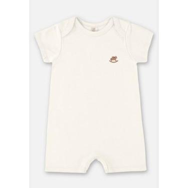 Imagem de Macaquinho Unissex Essentials Básico para Bebê Up Baby, Off, White, PR
