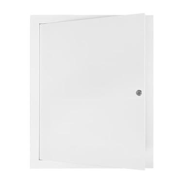 Imagem de Painel de acesso de metal bloqueável de 30,5 cm x 40,6 cm, painel de acesso espesso de 1 mm para drywall, painel de acesso de alumínio para paredes e tetos, resistente à ferrugem e fácil de instalar