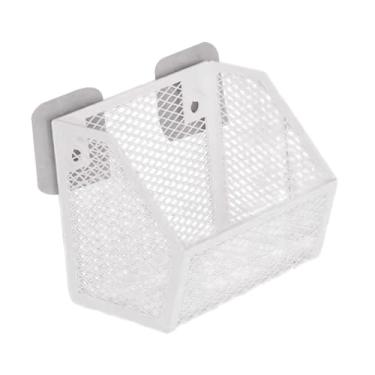 Imagem de Ｂｅｓｇａ Cestas organizadoras de arame de metal, cesta de arame de metal, suporte de parede, cesta de frutas para armário, armazenamento de alimentos, armário, Branco, 14.8 X 11 X 13.5 Cm