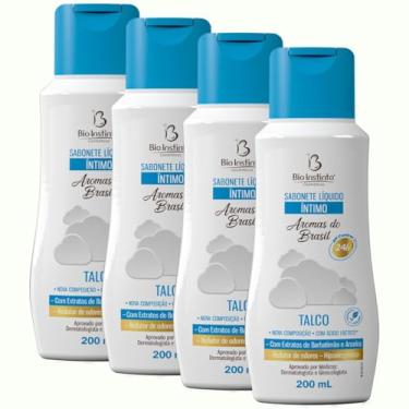 Imagem de 4 UNDs Sabonete Íntimo Líquido TALCO 200ml Bio Instinto (Extrato de Barbatimão e Aroeira)