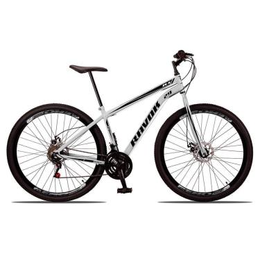 Imagem de Bicicleta Aro 29 Bike Aço 21 Marchas Velocidades Freio A Disco Cor:branco