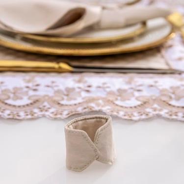 Imagem de Plumasul Porta Guardanapo Bella Mesa 100% Algodão Cetim 300 fios - Cor Fendi