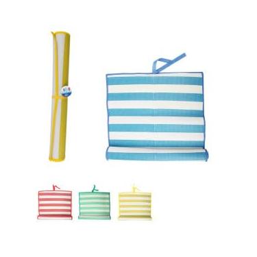 Imagem de Esteira de Praia Dobrável com Listras, 170 x 60 cm, Plástico