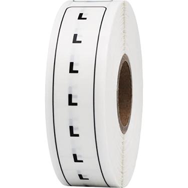 Imagem de Etiquetas transparentes de tiras de tamanho G 0,75 x 5, retângulo de 0,75 x 5, total de 200 etiquetas