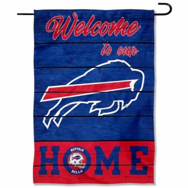 Imagem de WinCraft Buffalo Bills Welcome Home Decorative Garden Flag Double Sided Banner