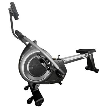 Imagem de Remo Indoor Eletromagnético Dobrável com 16 Níveis de Resistência – Sistema Dual Handle, Painel Digital, Suporte para Celular e Banco Anatômico