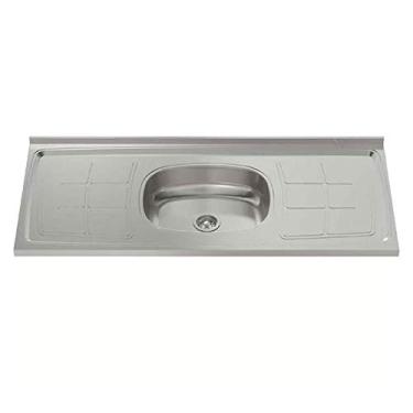 Imagem de Pia Inox 1.20 Cuba Oval - 30231, Cromada, Ghel Plus