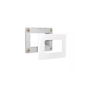 Imagem de Conjunto Margirius Pulsador Campainha P/Móvel 65x45mm Sleek, Branco