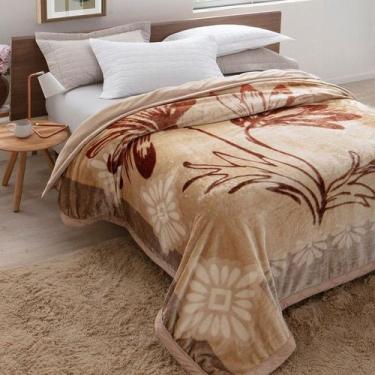 Imagem de Cobertor Double Action Segóvia 2,20x2,40m Castanho Jolitex