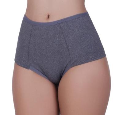 Imagem de Calcinha Alta Compressão Cós Alto Mescla Tanga Modeladora Pós Parto - 