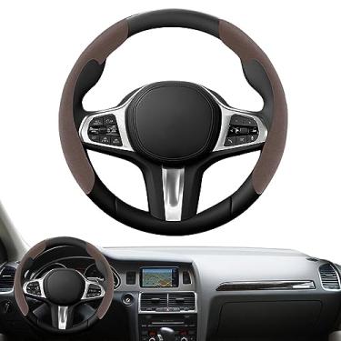 Imagem de Conjunto de volante | Volante macio para homens e mulheres | Direção automotiva antiderrapante de inverno, acessórios para volantes SUV, caminhão, carro Bairong
