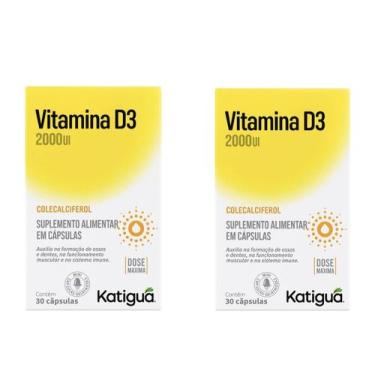Imagem de Kit 2 Vitamina D3 2.000 Ui 30 Cápsulas - Katigua