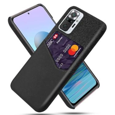 Imagem de Capa para Xiaomi Redmi Note 10 PRO MAX,Tela e tampa de couro PU,Antideslizante,360°cobertura completa à prova de choque com 1 slot de cartão atrás,Prevenção de queda-Black