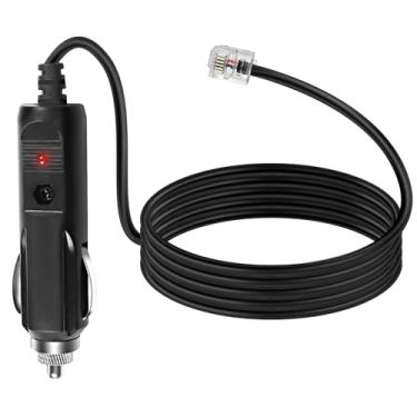 Imagem de MEIRIYFA Cabo De Alimentação Para Detector Radar Meriyfa, Adaptador Acendedor Cigarros Carro 12 V Rj11, Reto Com Conector Tipo Telefone Carros (2 M/6,56 Pés)