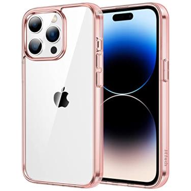 Imagem de JETech Capa para iPhone 14 Pro Max 6,7 Polegadas, Case Protetora de Telefone à Prova de Choque Não-Amarelecimento, Capinha Parte Traseira Transparente Anti-Riscos (Rosa Ouro)