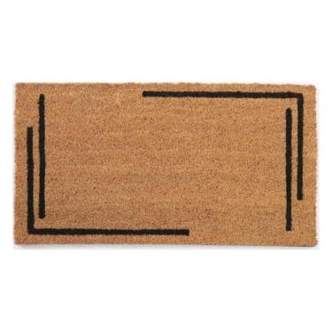 Imagem de Kapazi Tapete Capacho Porta De Entrada Fibra De Coco 60 X 33 Cm Bege