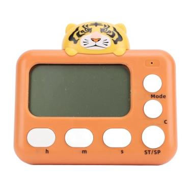 Imagem de Naroote Timer de Cozinha Digital, Cronômetro de Conta Magnética Atraente Com Cores Brilhantes e Cozinha Fofa para Cozinhar (Tigre)