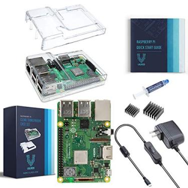Imagem de Raspberry Pi 3 B+ (B Plus) with Dual Clear Case and 2.5A Power Supply [2018 Model]