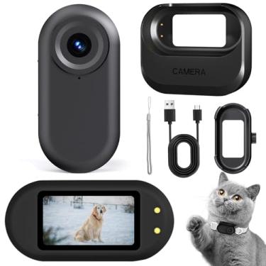 Imagem de KDNRHE Mini câmera corporal, câmera de tamanho de polegar 1080p vestível com estojo de carregamento, câmera para animais de estimação, câmera POV com detecção de movimento, sessão de fotos, gravação
