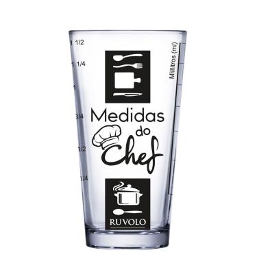 Imagem de Copo Medidas do Chef, Copo Vidro 415ml - Ruvolo