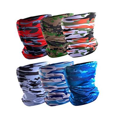 Imagem de Polainas de pescoço refrescante, tecido de seda leite, camuflagem ao ar livre, máscara de rosto para proteção solar contra poeira, proteção contra o vento, protetor de rosto, protetor de rosto para motocicleta, caminhada, ciclismo, esqui, snowboard, pesca, corrida, treino