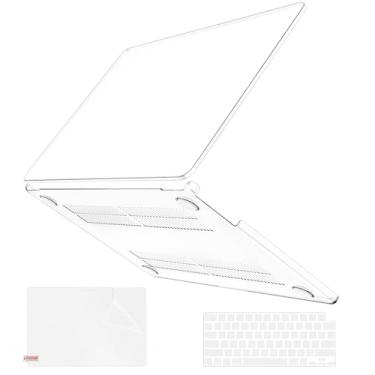 Imagem de QJUZO Capa rígida resistente compatível com MacBook Air de 13 polegadas 2025 2024 2023 2022 M4 M3 M2 (modelo A3240 A3113 A2681) para MacBook Air de 13,6 polegadas + capa de teclado e tela