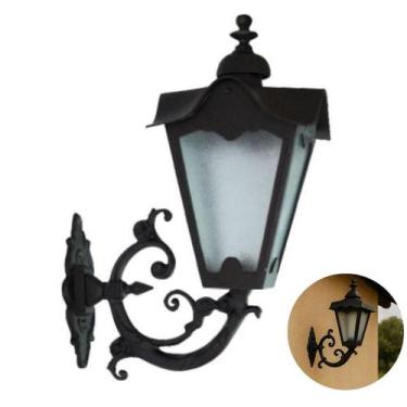 Imagem de Luminária Arandela Externa Alumínio com Braço Genebra - Luminárias Col